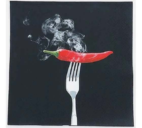 BOUQUET Art салфетки столовые hot chili 3сл. 33*33см 20шт