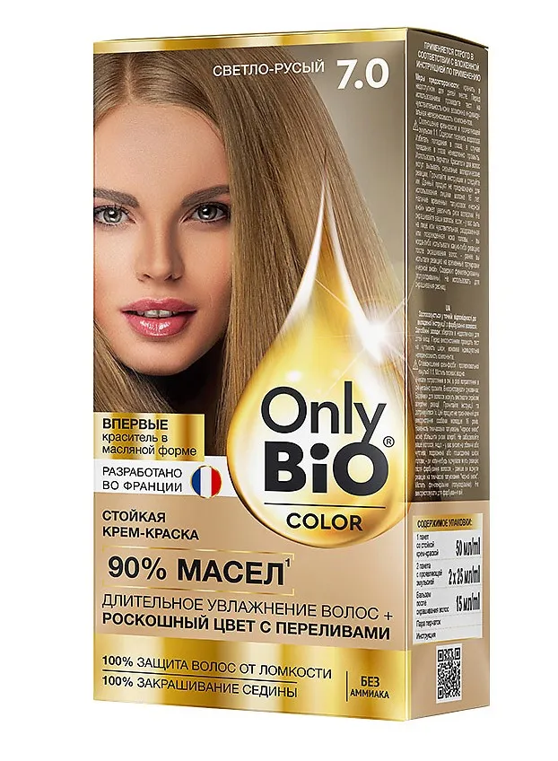 ONLY BIO COLOR крем-краска д/волос стойкая т.7.0 св.русый