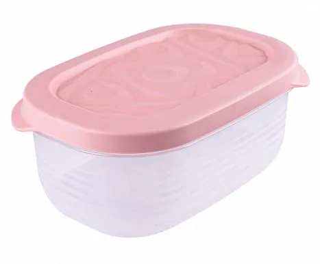 FLEXO контейнер д/продуктов прямоугольный розовый 0,65л С63992/16