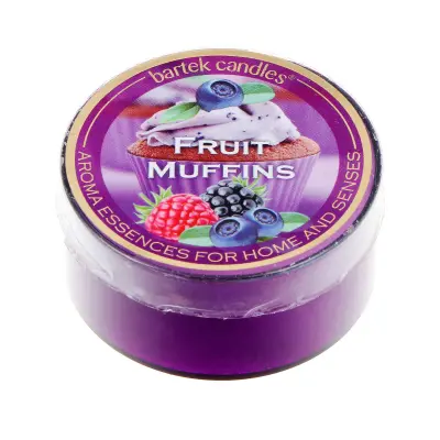 BARTEK свеча аромат. в гильзе фруктовые маффины 40г/24