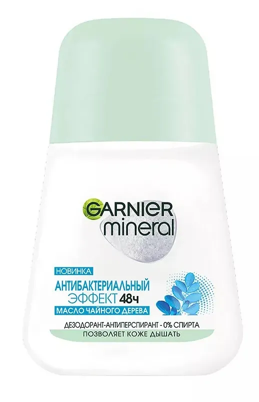GARNIER MINERAL антиперспирант жен. эффект чистоты 50мл ролл