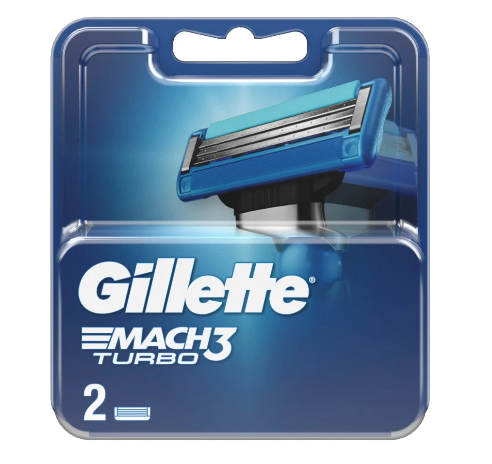 GILLETTE Mach3 кассеты сменные д/бритья муж. turbo 2шт 372/623