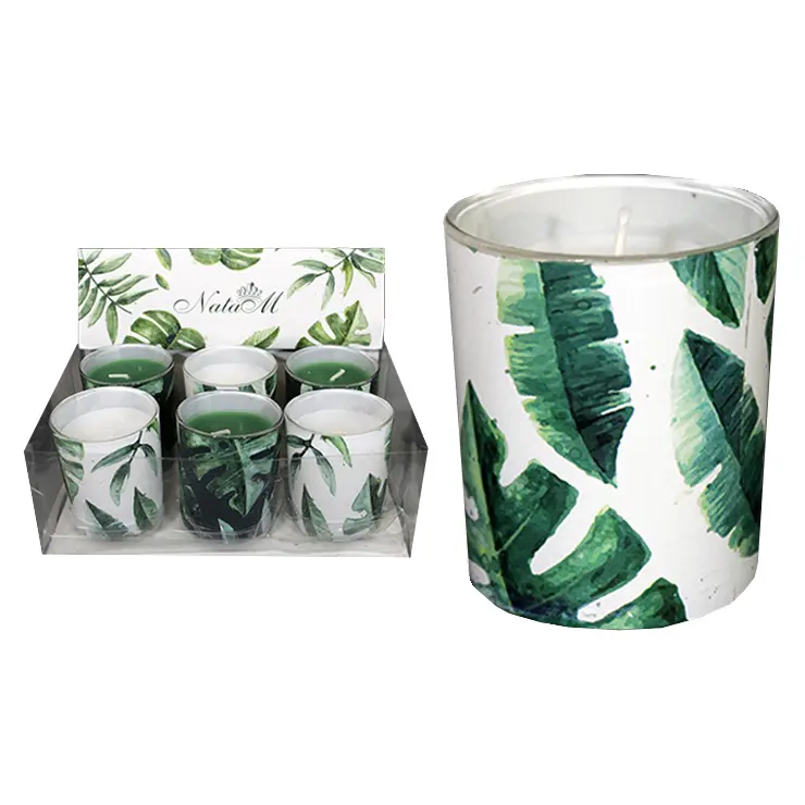 Свеча дизайн тропики 5,5*6,5см 1C2180424