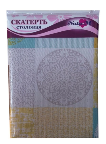 Скатерть NATAM столовая рельефная 137см х180см (ассорт.)