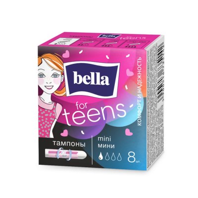Bella For Teens Тампоны гигиенические mini, 8 шт