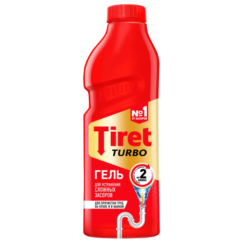 TIRET гель д/устранения засоров turbo 500мл