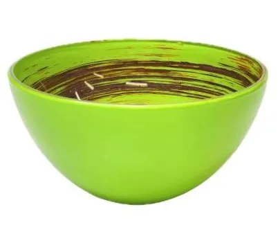 ДЕКОСТЕК Торнадо цв.салатовый-оранжевый салатник малый 322/1-Н