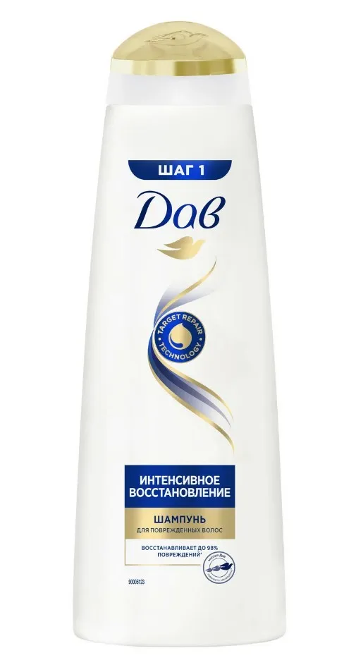 DOVE шампунь д/волос интенсивное восстановление 380мл