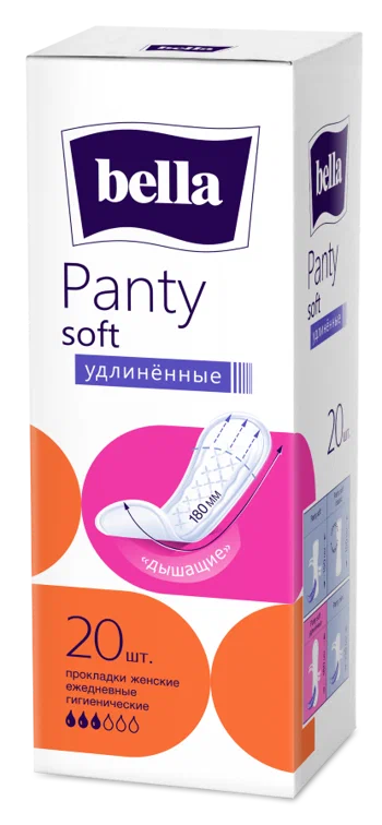 BELLA Panty Soft прокладки ежедневные удлиненные 20шт
