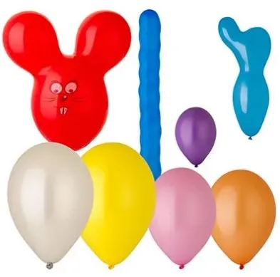 ВЕСЕЛАЯ ЗАТЕЯ набор шаров воздушных фигурный №1 8шт 1111-0364