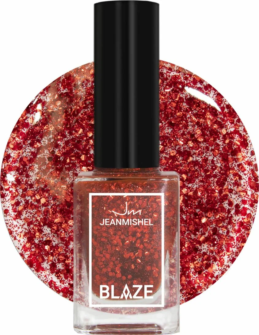 JEANMISHEL лак д/ногтей с блестками blaze тон 402 12мл