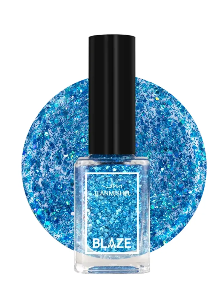 JEANMISHEL лак д/ногтей с блестками blaze тон 411 12мл