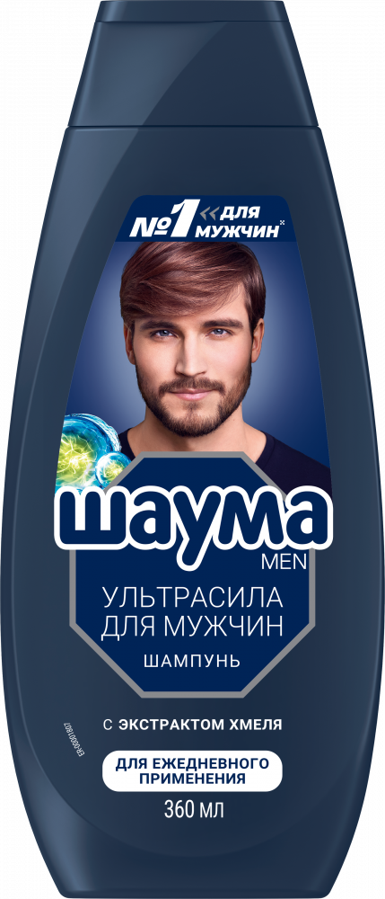 ШАУМА шампунь д/волос мужской ultra сил с хмелем 360мл