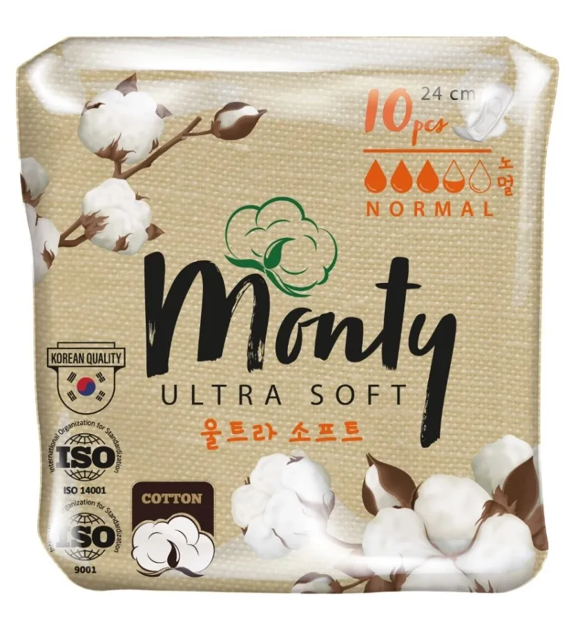MONTY прокладки ultra soft normal plus 10шт