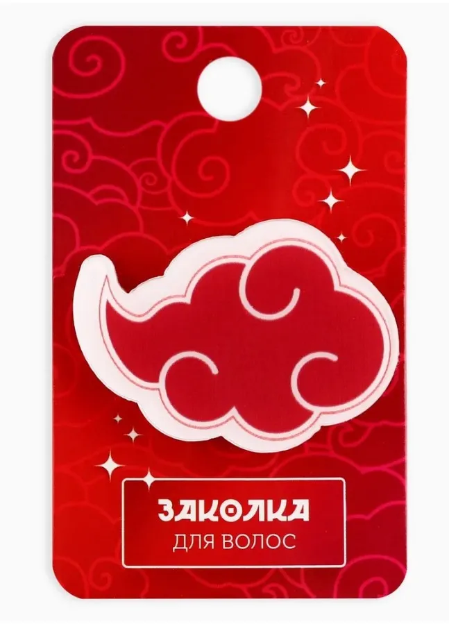 ART BEAUTY заколка д/волос на открытке облако 3,7*3,2*1см 10091468