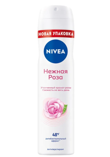 NIVEA антиперспирант жен. нежная роза 150мл спрей 83488