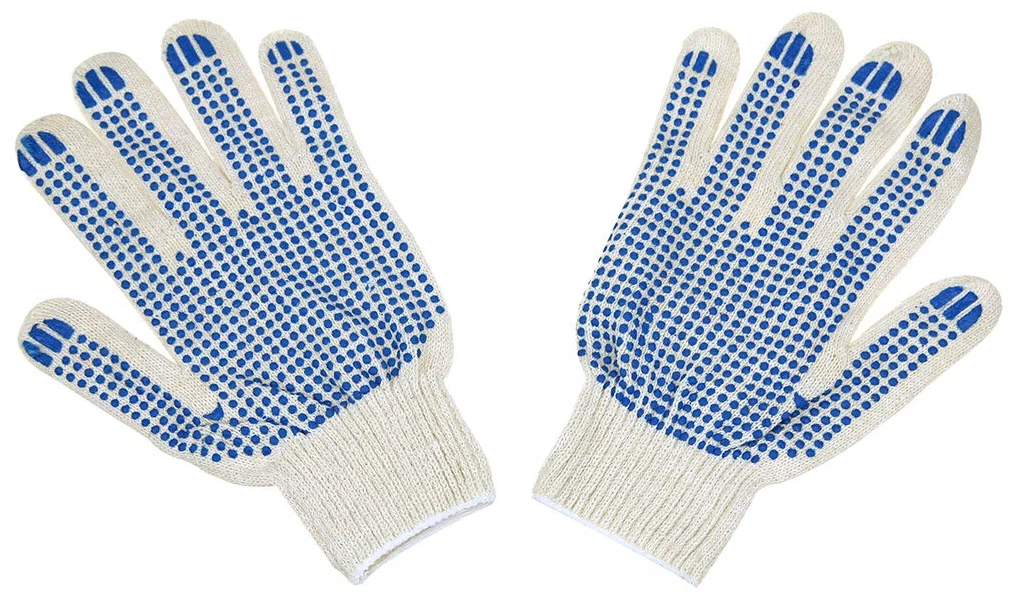 Перчатки с точкой пвх эконом 536