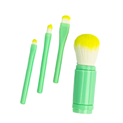 Набор кистей для макияжа 4шт в круглом футляре EL230100