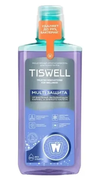 TISWELL ополаскиватель д/полости рта от бактерий и зубного налета 500мл