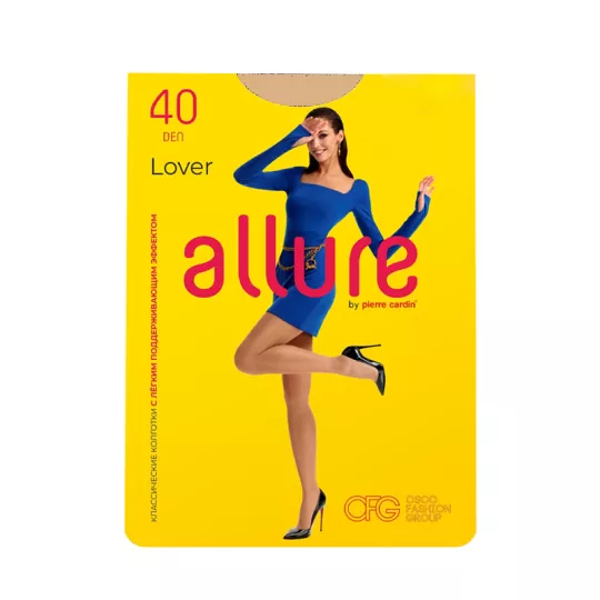 PIERRE CARDIN колготки женские аллюр ловер 40 nero р.4