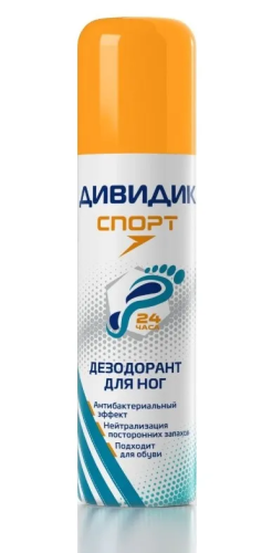 ДИВИДИК аэрозоль-дезодорант д/ног и обуви спорт обуви 150мл