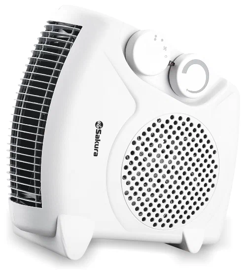 SAKURA тепловентилятор спиральный белый SA-0501