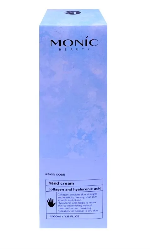 MONIC BEAUTY Skin Code крем д/рук коллаген и гиалуроновая кислота 100мл