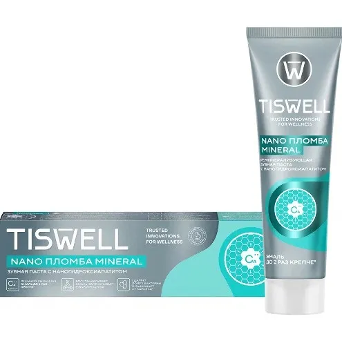 TISWELL паста зубная реминерализующая наногидроксиапатит 110г