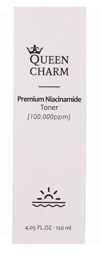 QUEEN CHARM тонер д/выравнивания тона с ниацинамидом 10% 120мл