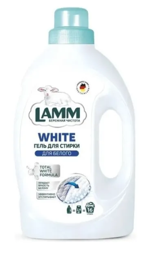 LAMM cредство д/стирки жидкое гель д/белого 1,04л (8)