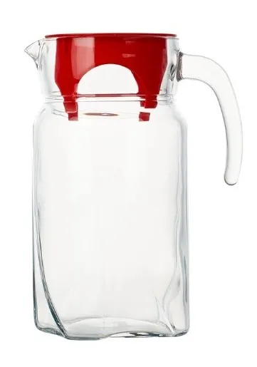 PASABAHCE Luna кувшин с красной крышкой 1,7л 43544
