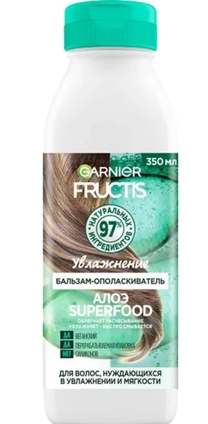 GARNIER FRUCTIS бальзам д/волос алое superfood 350мл