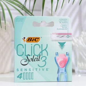 БИК кассеты д/станка жен. сlick 3 soleil sensitive 4 шт
