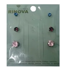 RINOVA набор сережек цирконы 503986