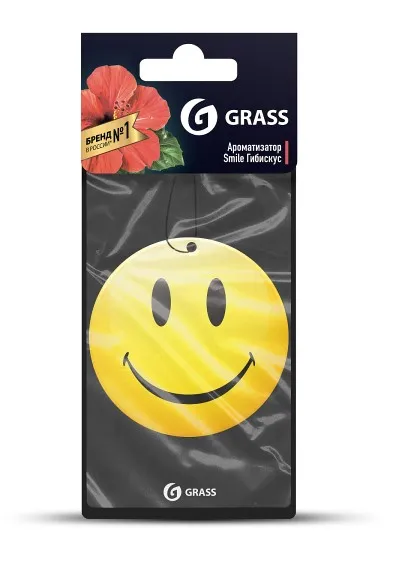 GRASS ароматизатор картон смаил гибискус