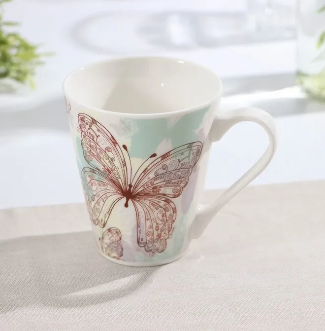 Кружка дизайн бабочка 350мл 1007573
