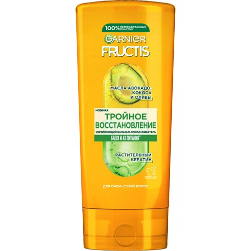 GARNIER FRUCTIS бальзам Тройное восстановление д/поврежденных и ослабленных волос 387мл