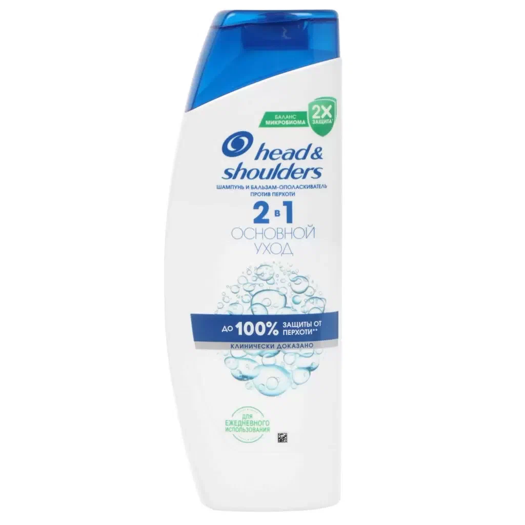 HEAD&SHOULDERS шампунь д/волос 2в1 основной уход 360мл