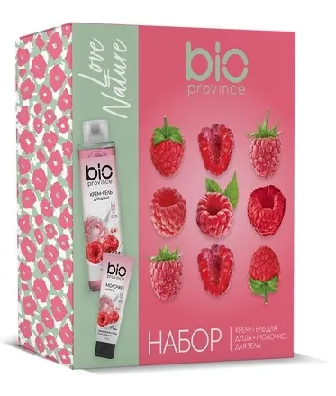 BIO PROVINCE набор подарочный love nature: крем-гель д/душа 250мл, молочко д/тела 75мл