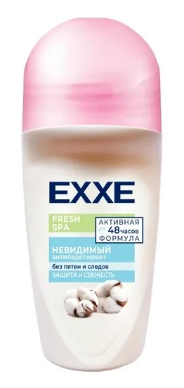 EXXE антиперспирант жен. fresh spa невидимый 50мл ролл
