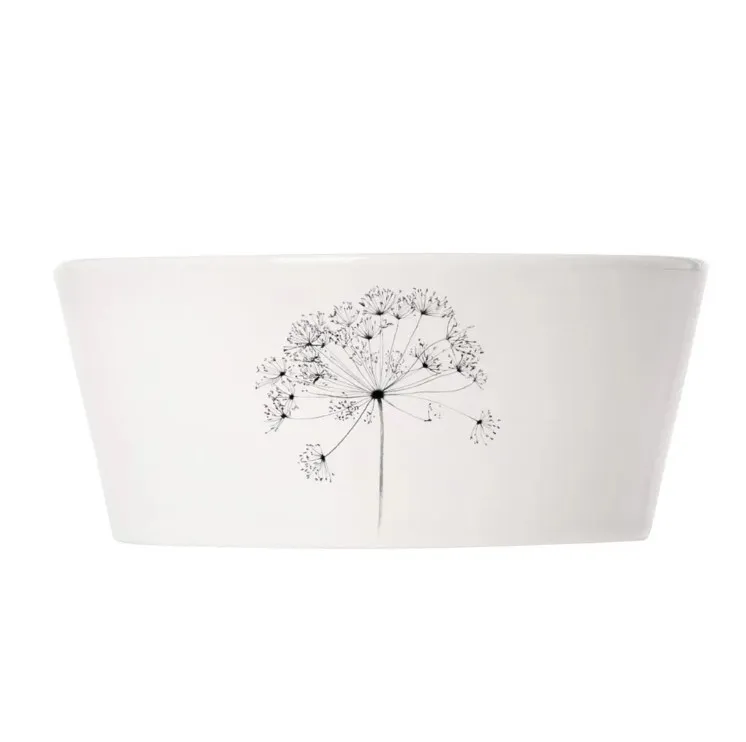 HOME QUEEN Фенхель цв.белый тарелка-боул 14,3см 600мл 77419