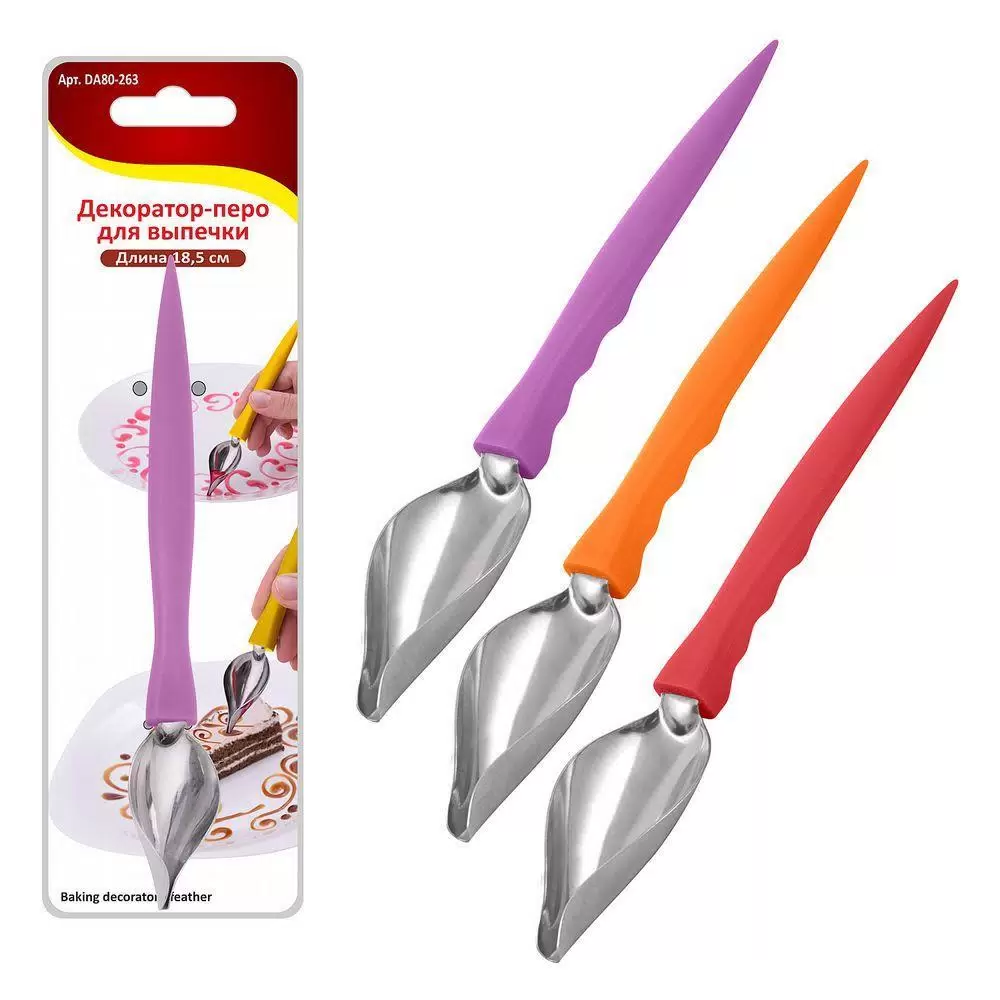 МУЛЬТИДОМ декоратор-перо д/выпечки 18см DA80-263