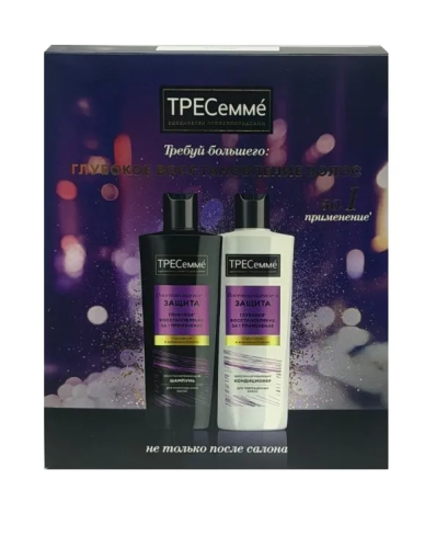ТРЕСЕММЕ набор подарочный: шампунь восстановливающий 230мл, кондиционер восстановливающий 230мл