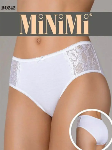 MINIMI трусы женские slip maxi BO242 bianco р.56/4XL