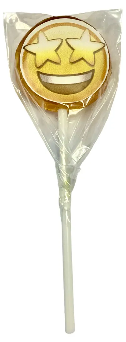 ЛЕДЕНЦОВАЯ СТРАНА карамель леденцовая на палочке смайлик 17г/45