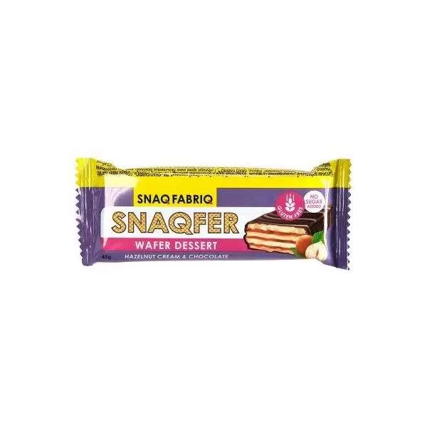 SNAQ FABRIQ батончик вафельный фундучный крем и бельгийский шоколад 45г/20