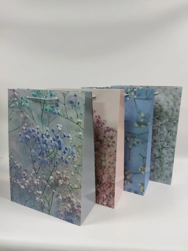 Пакет подарочный 30*41.5*12см Гипсофила ED0352