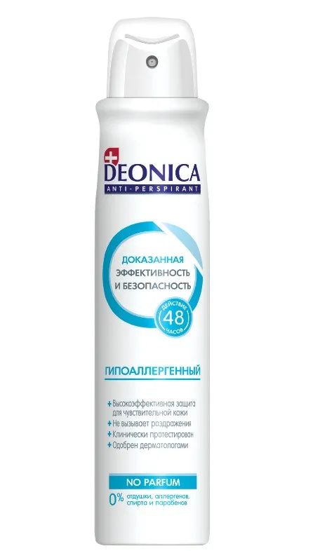 DEONICA антиперспирант жен. гипоаллергенный 200мл спрей