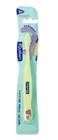 LONGA VITA FOR KIDS щетка зубная детская забавные зверята мягкая S-138