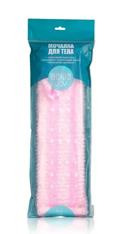 AQUA JOY pure line мочалка д/душа и ванны лента массажная
